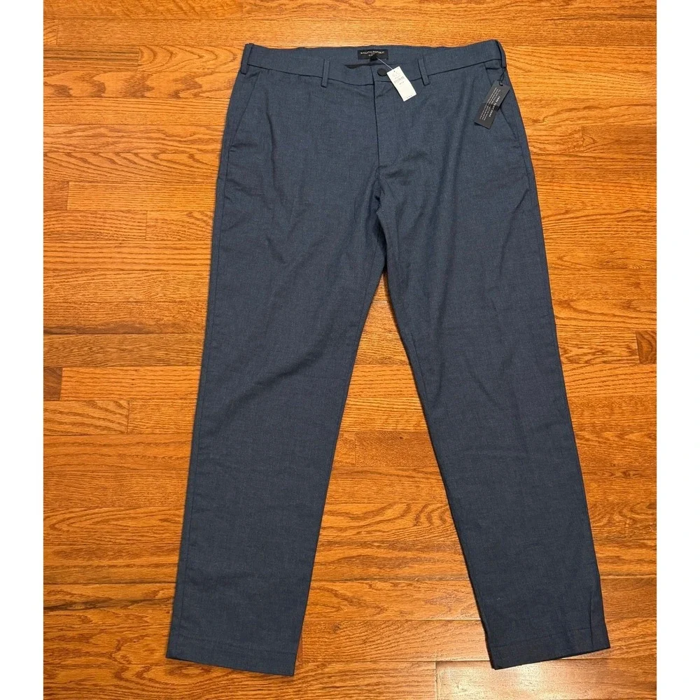 Banana Republic Core Temp Chino Pants Mens 38x32 Slim Fit Blue Business Casual
